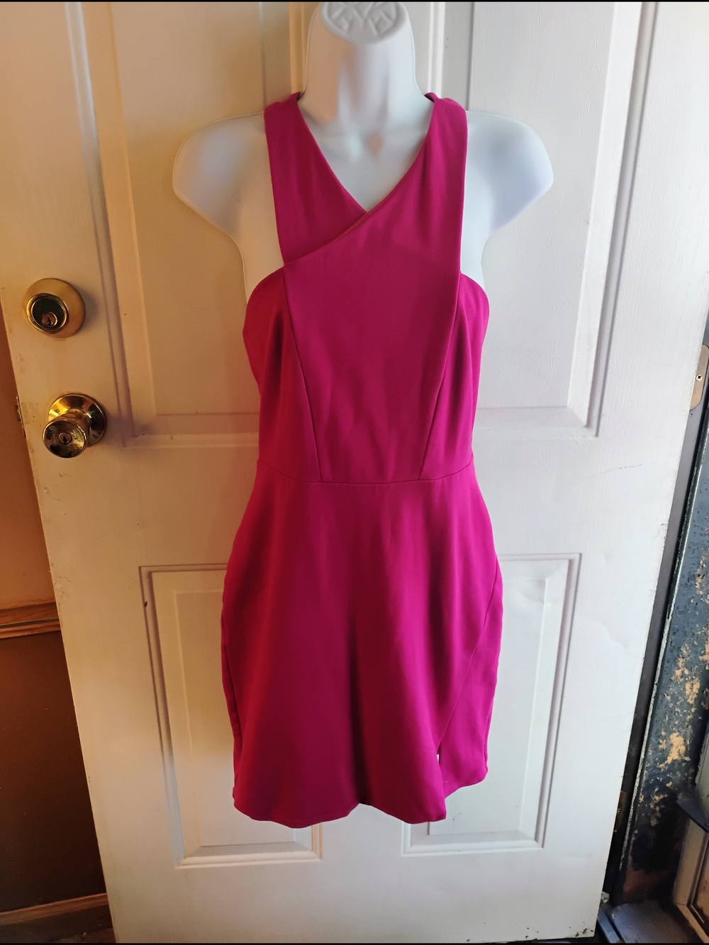 Express Hot Pink Sleeveless Mini Dress
